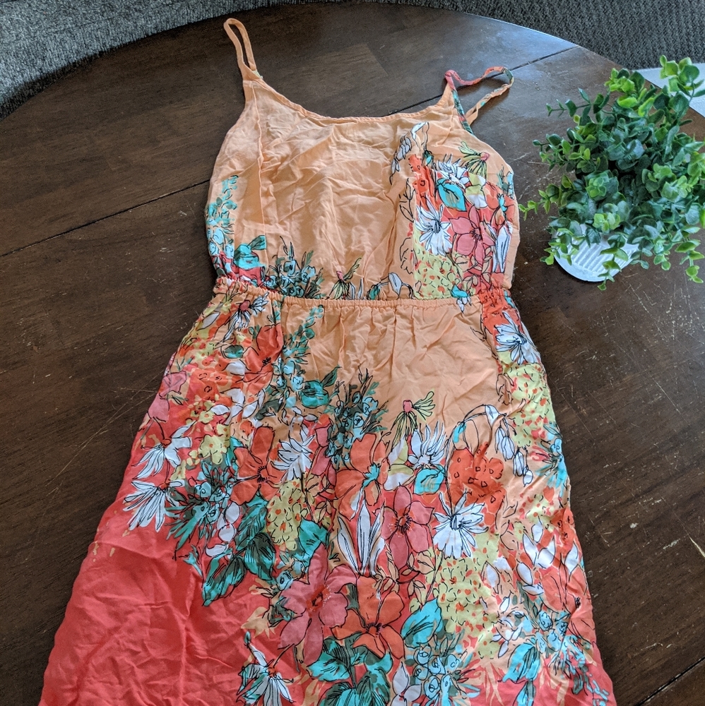 Old Navy Light-weight Floral Spaghetti Strap Dress